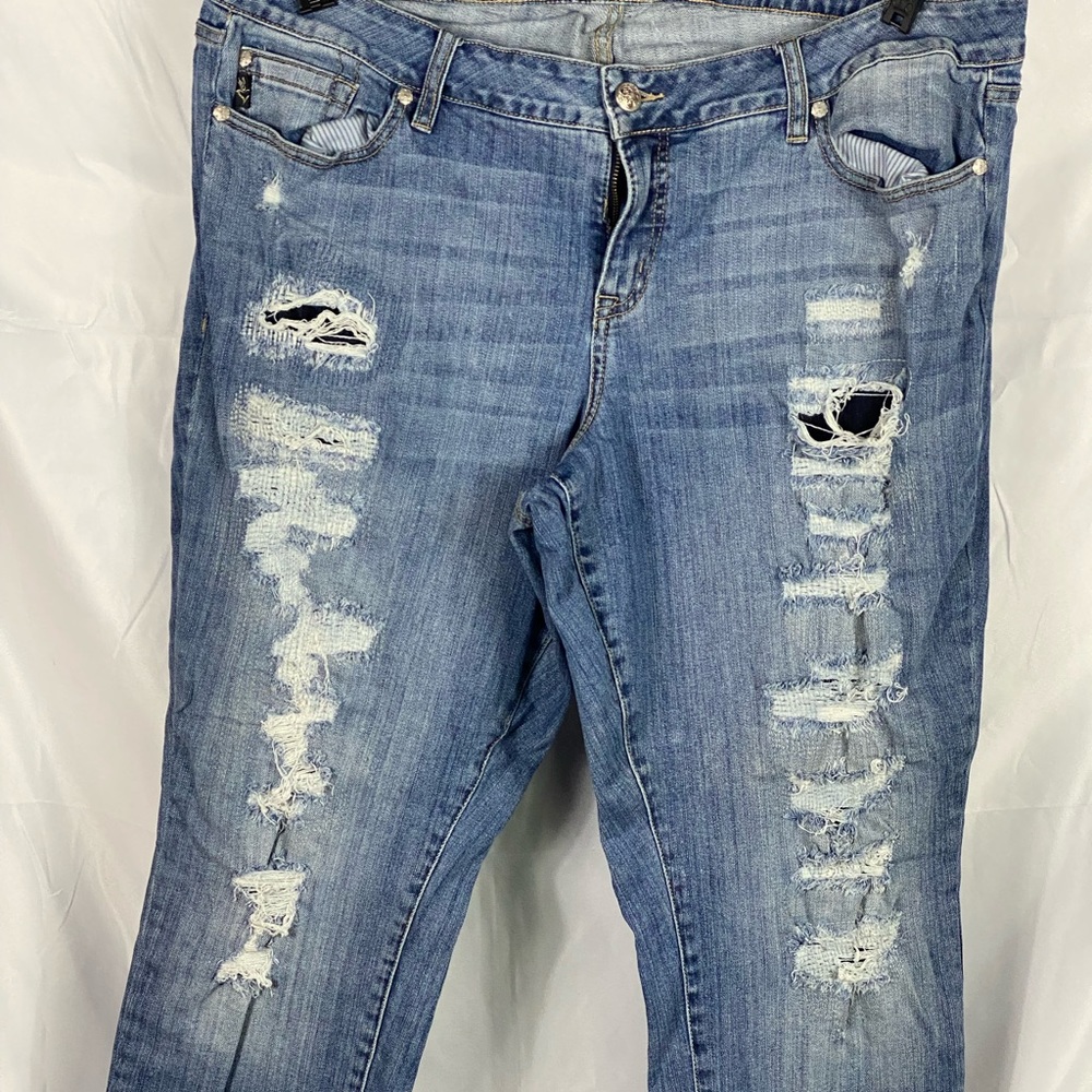 Torrid desconstructed boyfriend jean